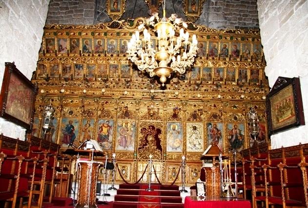 Иконостас храма св.прав.Лазаря в храме его имени в Ларнаке. Кипр.