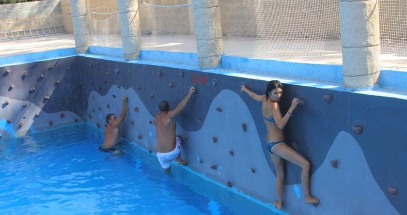 Wet Wall Climb