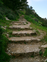 Лестница в замке Кантара