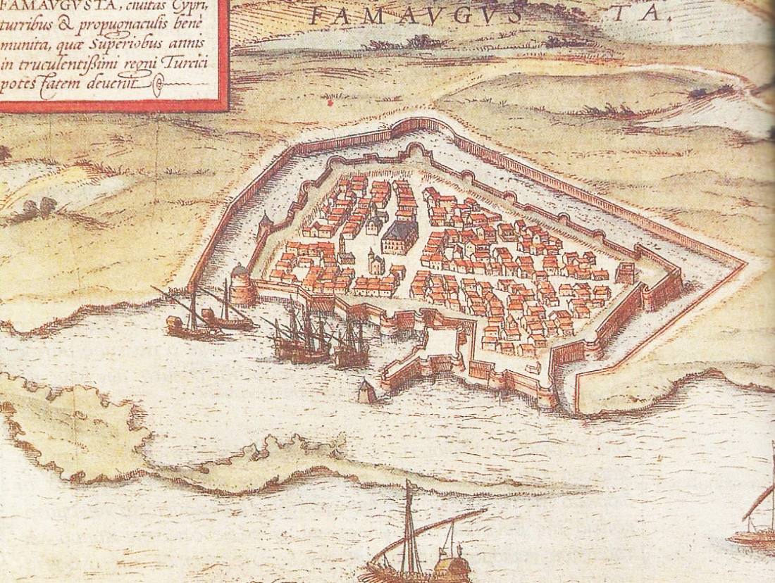 Карта Фамагусты 1572 года