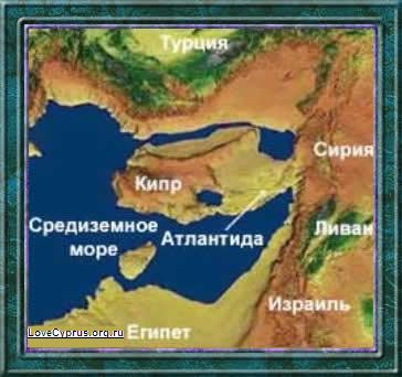 Карта Атлантиды